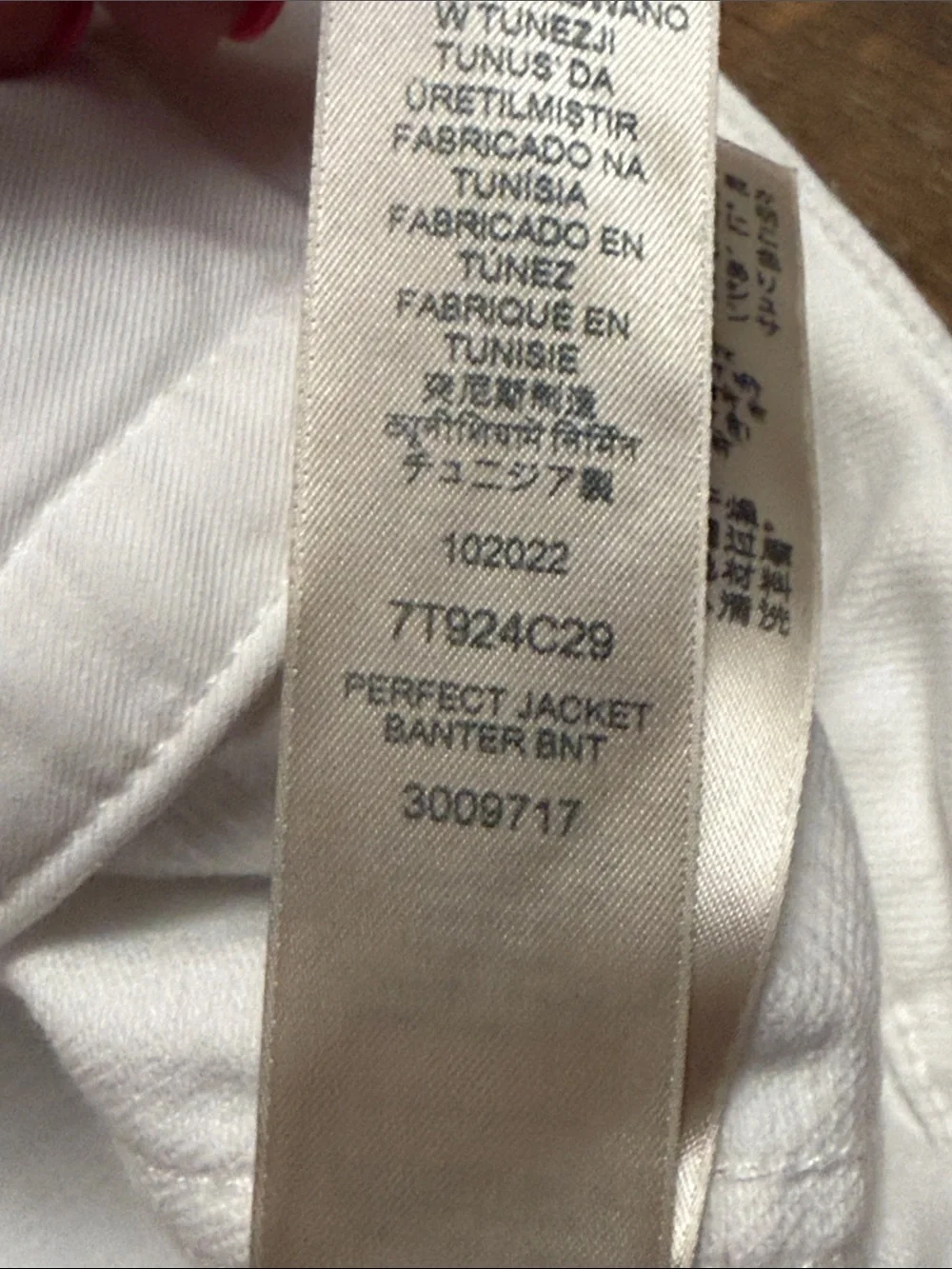 7 For All Mankind White Denim Trucker Jacket Medium Classic Button Front